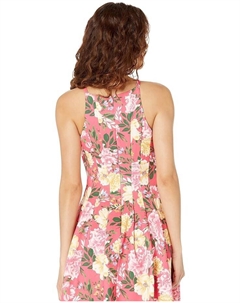 Платье Scuba Halter Fit-and-Flare, цвет Hot Pink Vince camuto
