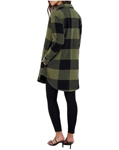 Пальто Eldridge Buffalo Plaid Coat, цвет Sage Steve madden
