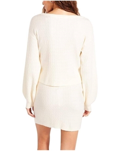 Свитер Cable Vision Top, слоновая кость Steve madden