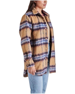 Куртка Eldridge Shirt Jacket, цвет Cream Multi Plaid Steve madden