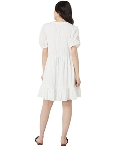 Платье Puff Sleeve Babydoll Dress, цвет New Ivory Vince camuto