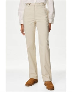 Прямые брюки-чиносы, бежевый Marks & spencer