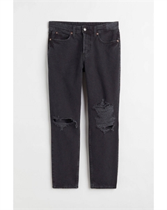 Низкие джинсы-бойфренды в стиле 90-х, черный H&m