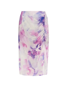 Юбка до колена, цвет Flieder Mehrfarbig Izia