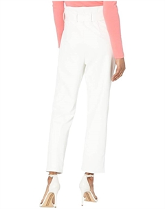 Брюки Faux Leather Paperbag Pants SLG451, белый Commando