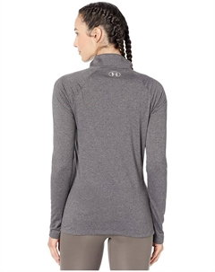 Топ Tech 1/2 Zip Top, цвет Carbon Heather/Metallic Silver Under armour