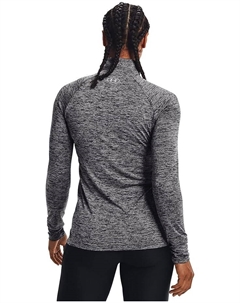 Топ Tech 1/2 Zip Twist Top, цвет Jet Gray/Metallic Silver Under armour