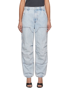 Синие джинсы с двойным передом Alexander wang