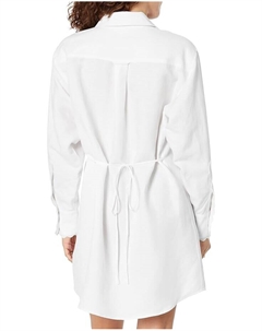 Платье Scallop Shirtdress, ярко-белый 7 for all mankind