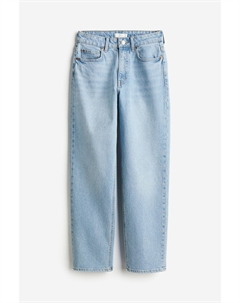 Джинсы Slim Straight High Ankle, голубой H&m