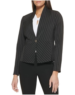 Блейзер Snap Button Stripe Blazer, цвет Black/Ivory Tommy hilfiger