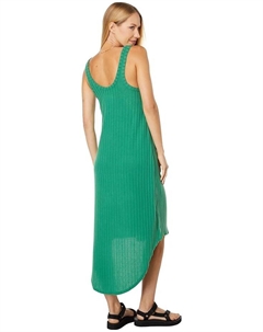 Платье Poor Boy Rib Shirttail Midi Dress, цвет Polo Chaser