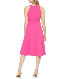 Платье Scuba Crepe Solid Dress, цвет Hot Pink Tommy hilfiger