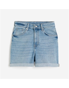 Шорты Mom Ultra High Denim, голубой H&m
