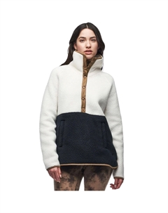 Флисовый пуловер pecora, цвет ecume/black cb Indyeva