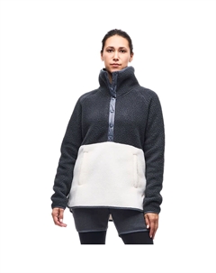 Флисовый пуловер pecora, цвет deep forest/ecume cb Indyeva