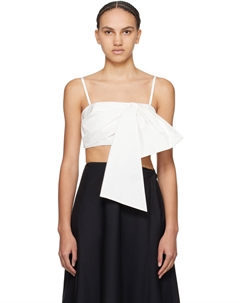 Белая майка с бантом Msgm