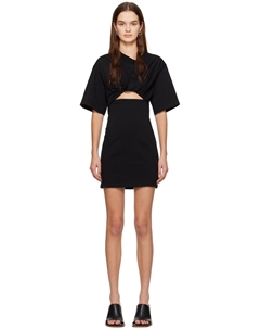 Черное мини-платье Le Chouchou 'La robe t-shirt Bahia' Jacquemus