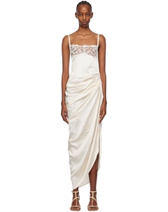 Платье макси Off-White Les Sculptures 'La Saudade longue brodee' Jacquemus