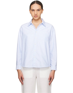 Синяя рубашка-бойфренд A.p.c.