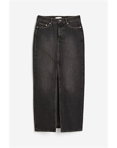 Джинсовая юбка Denim Maxi, черный H&m