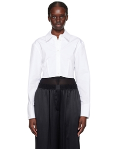 Белая укороченная рубашка Alexander wang