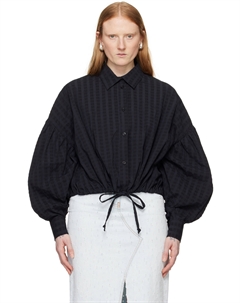 Черная рубашка на кулиске Msgm