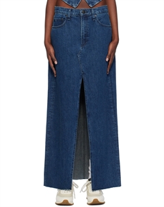 Темно-синяя юбка-миди Avery Rag & bone