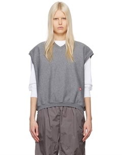 Серый жилет с v-образным вырезом Alexander wang