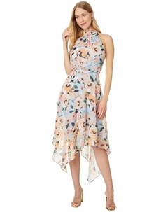 Платье PTD Novelty Chiffon Midi, синий Vince camuto