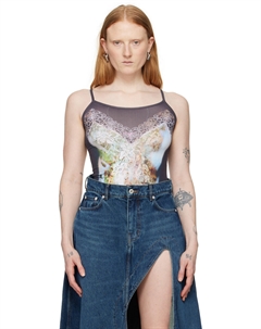 Черная майка Trompe L'œil Y / project