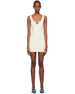 Белое мини-платье Les Classiques 'La mini robe Sierra' Jacquemus
