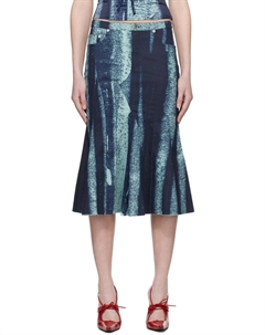 Синяя юбка-миди Gaudi Miaou