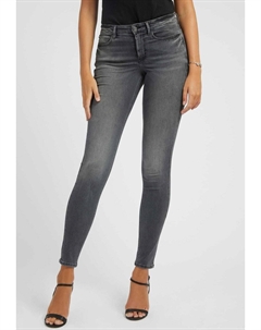 Джинсы узкого кроя, серый Guess