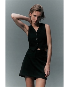 Саржевая юбка, черный H&m