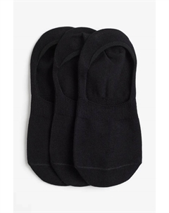 Упаковка из 3 носков-кроссовок, черный H&m