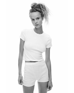 Футболка, облегающая фигуру, белый H&m