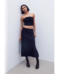 Плиссированный топ-бандо, черный H&m