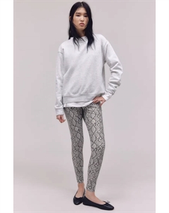 Леггинсы с узором под крокодила, белый H&m