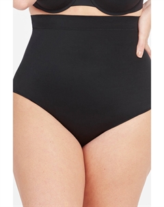 Бесшовные трусики, уменьшающие завышенную талию., черный Spanx