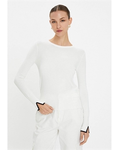 Свитер Cut Out Detail Long Sleeve Crew Neck, бежевый Koton