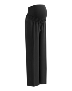 Брюки Crepe Wide Leg With Elasticated Waistba, черный Jojo maman bébé