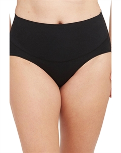 Хлопковые моделирующие трусики, черный Spanx