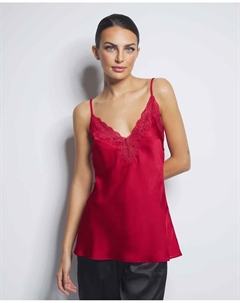 Топ нижнего белья с кружевом и V-образным вырезом, красный Selmark
