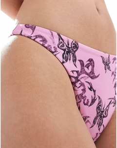 Низ бикини Ava Brazilian, розовый Weekday