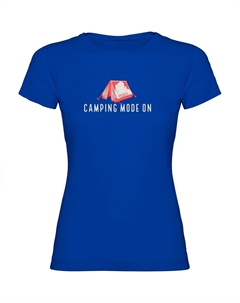 Футболка с коротким рукавом Camping Mode On, синий Kruskis