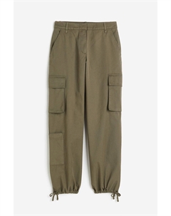 Брюки Twill Cargo, хаки H&m