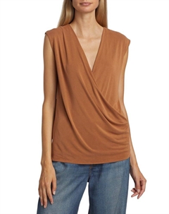 Драпированный топ Christy, цвет Light Brown Rag & bone