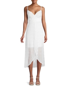 Тканое платье Surplice, белый Guess