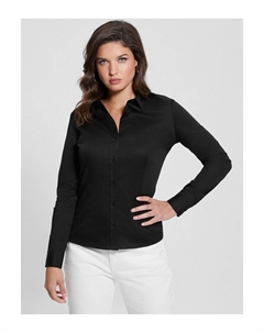 Женская рубашка узкого кроя Cate, черный Guess